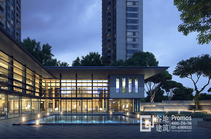 室外建筑效果圖材質燈光區(qū)別圖