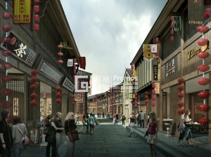 中式古建商業(yè)效果圖
