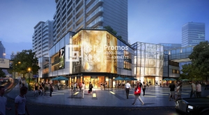 長沙綠地住宅沿街商業(yè)效果圖