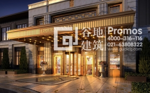 綠地鄭州住宅門頭效果圖