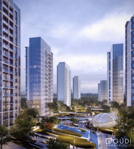 社區(qū)高層住宅效果圖