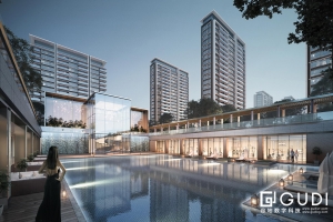 西安陜建售樓處效果圖